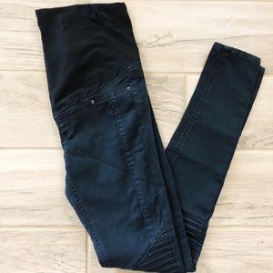 Black Moto Maternity Jean